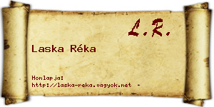 Laska Réka névjegykártya